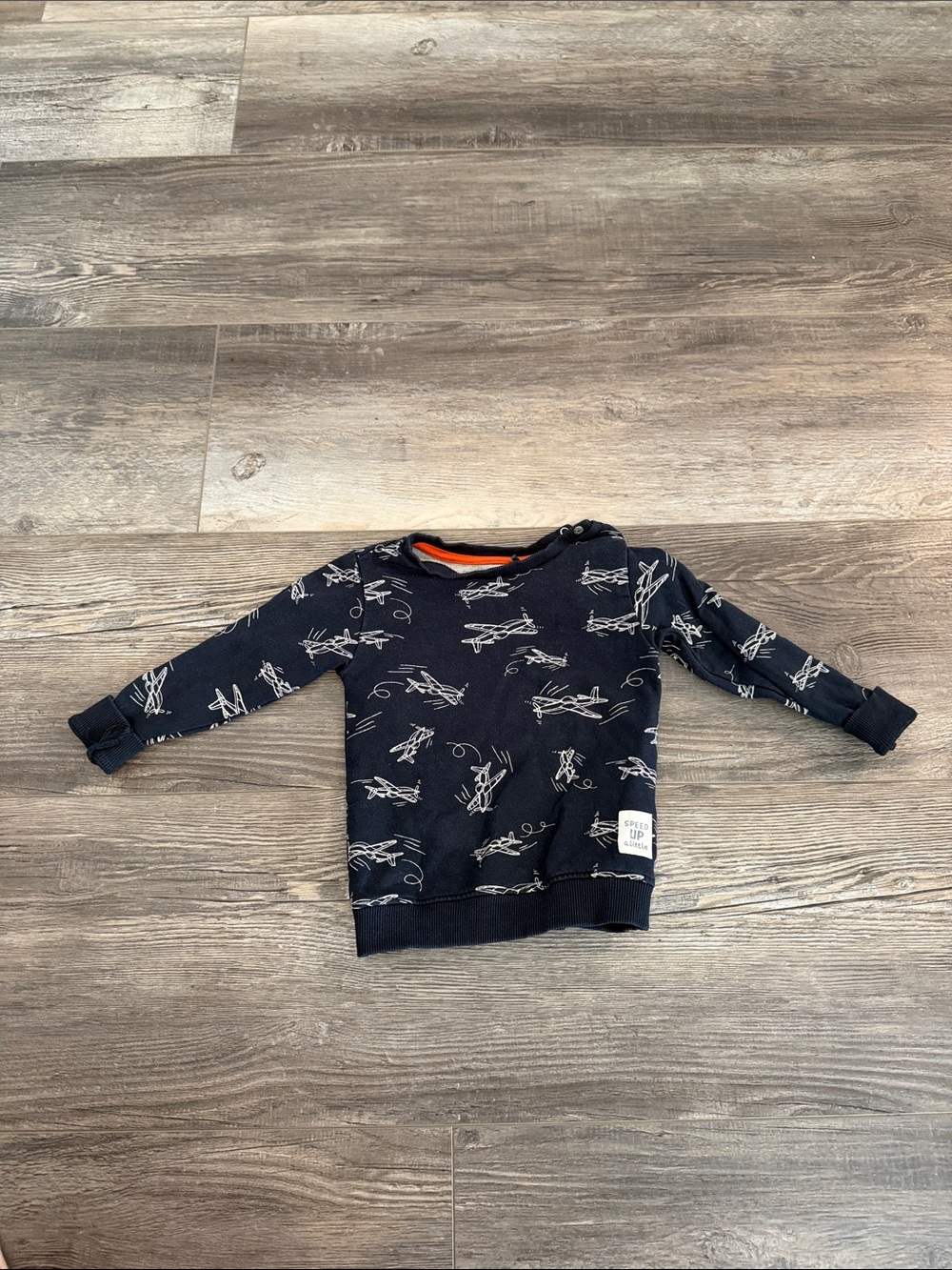 Noppies Navy Airplane Print Kids Sweatshirt